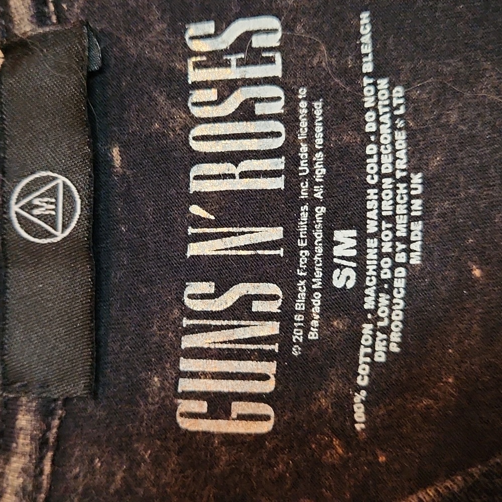 Guns n roses acid wash tshirt - Picture 3 of 5